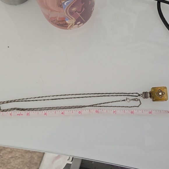 LVP France Vintage 90s Perfume Bottle necklace - Picture 2 of 5